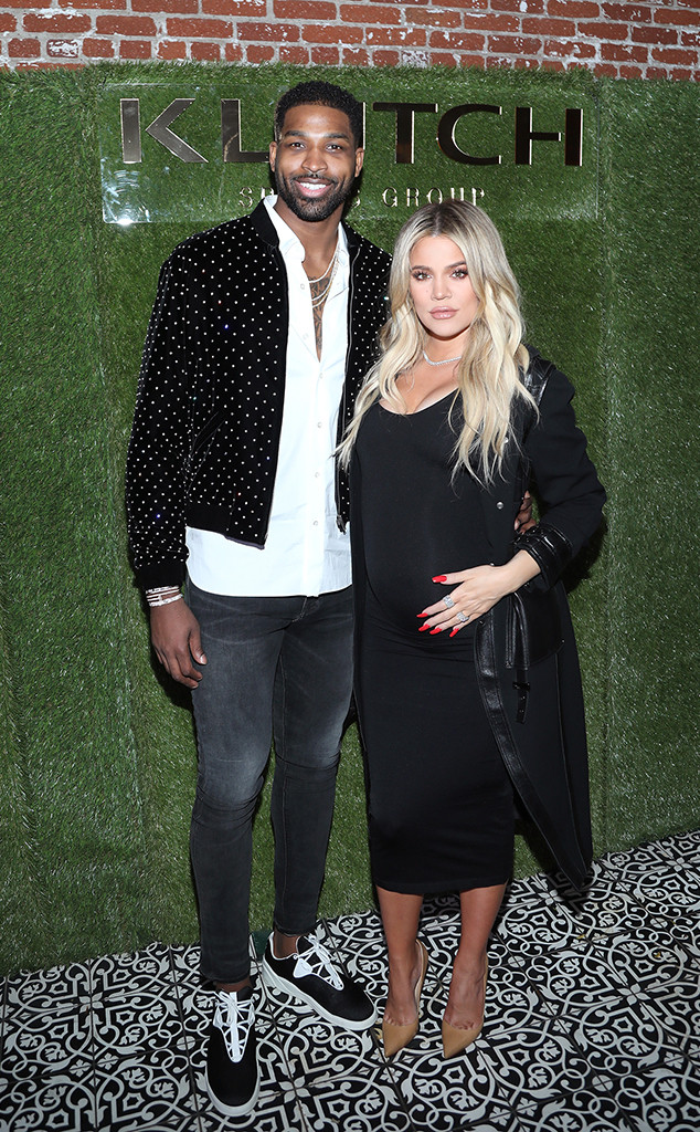 Khloe Kardashian, Tristan Thompson, Pregnant, Baby Bump, 2018 NBA All-Star Weekend Party